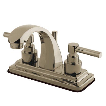 Kingston Brass KS4648EL 4" Centerset Bathroom Faucet, Brushed Nickel KS4648EL